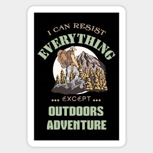 I Can Resist Everything Except Inspirational Quote Phrase Text Magnet